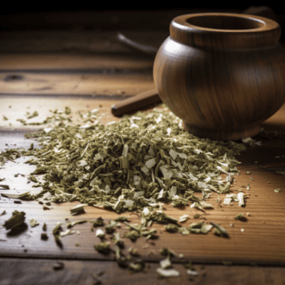 Zdjęcie przedstawiające rozsypane Yerba Mate